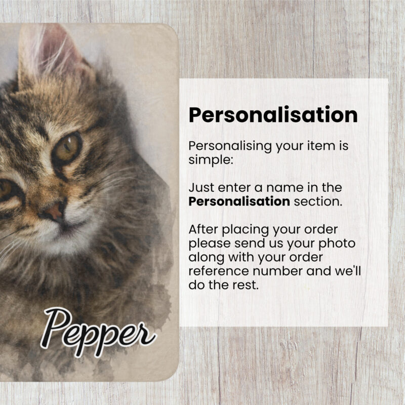 Personalised Cat Photo Sherpa Blanket - Image 5