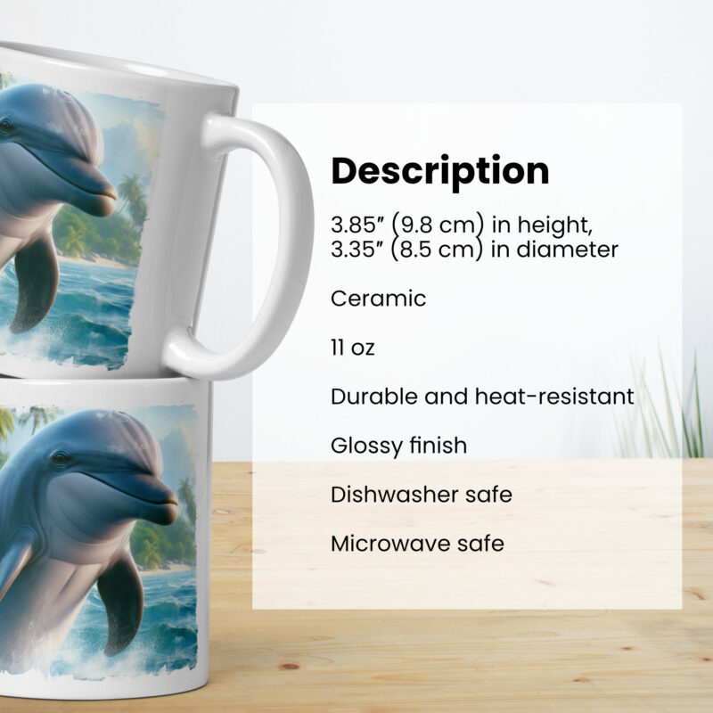 Dolphin Mug, Crest of the Wave - Image 4