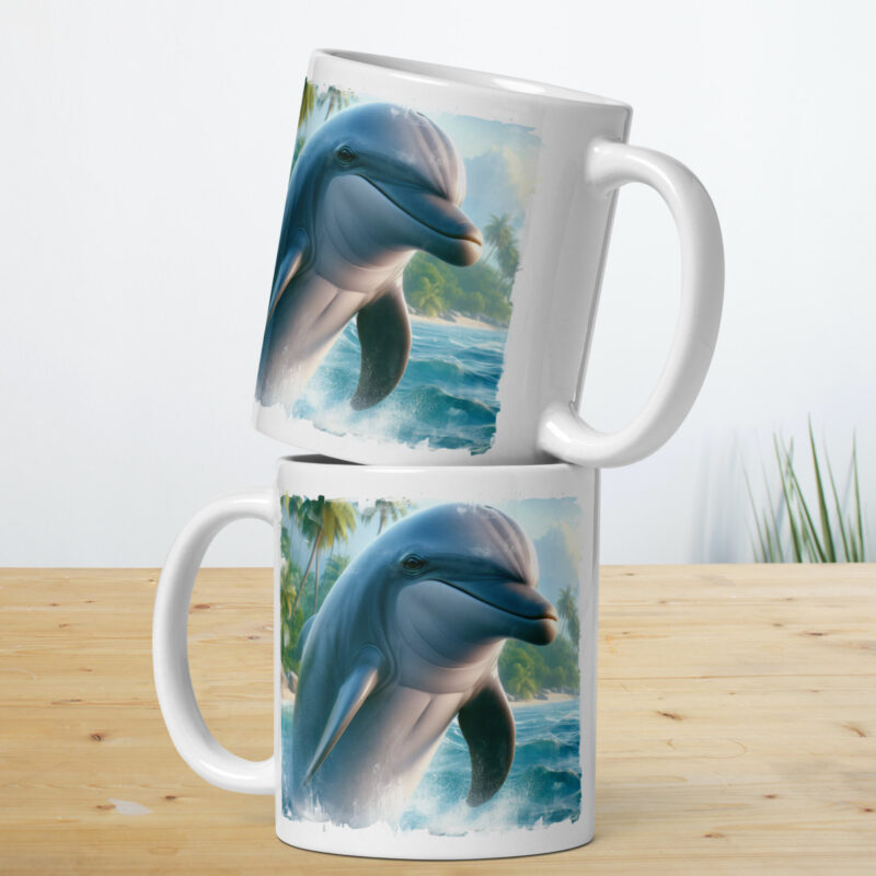 Dolphin Mug, Crest of the Wave - Image 2