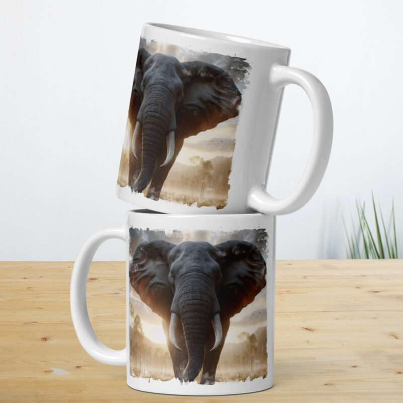 Elephant Mug, Twilight in the Savannah - Image 2