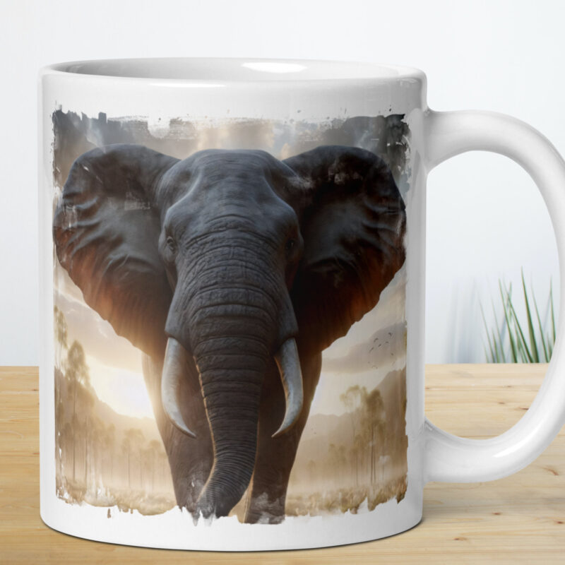 Elephant Mug, Twilight in the Savannah