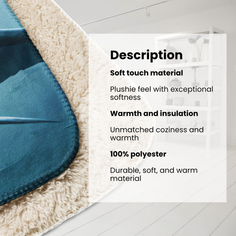 Shark Sherpa Blanket, Abyssal Predator - Image 4