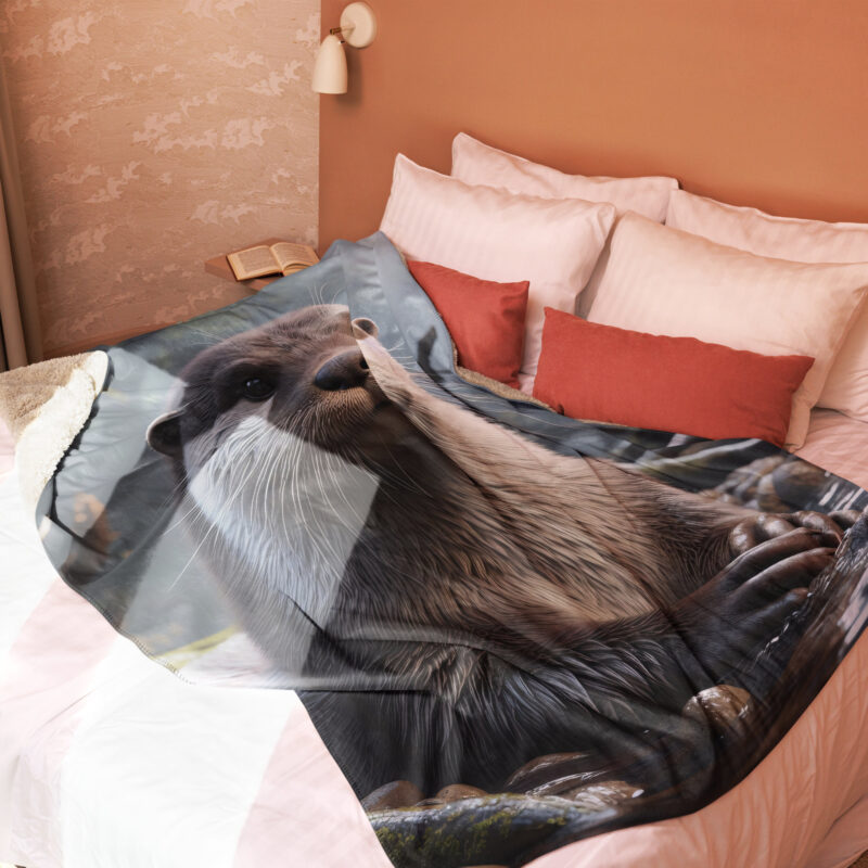 Otter Sherpa Blanket, Morning Musings - Image 2