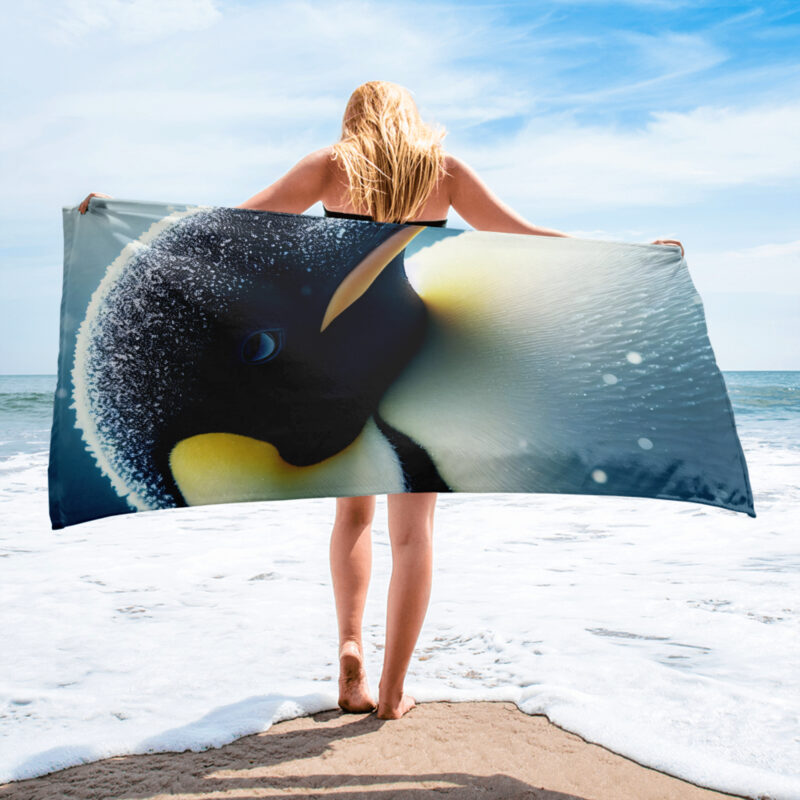 Penguin Beach/Bath Towel, Winter Majesty - Image 2