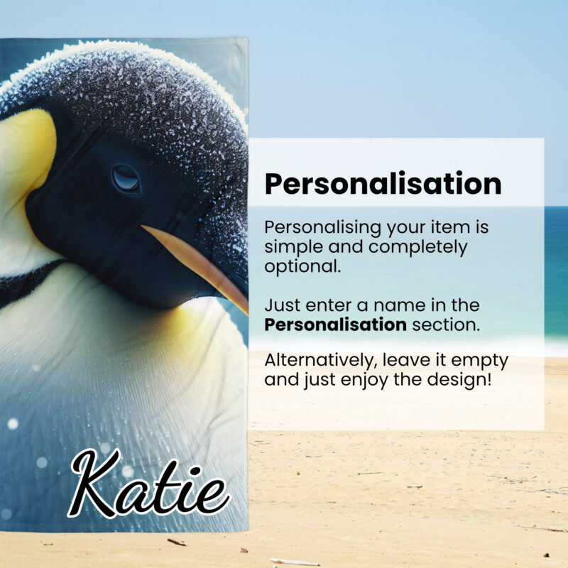 Penguin Beach/Bath Towel, Winter Majesty - Image 3