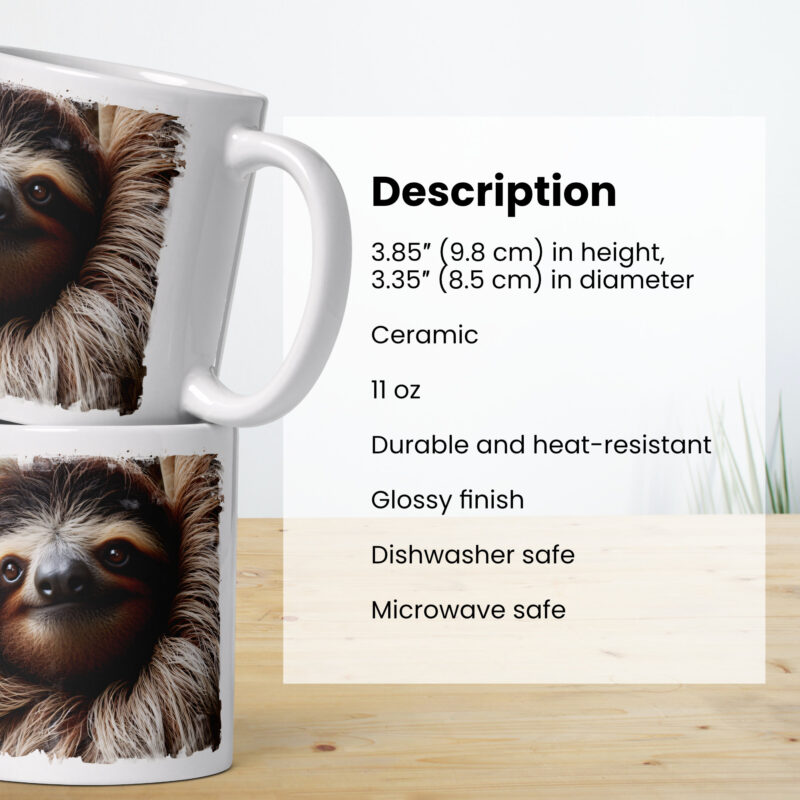 Sloth Mug, Happy Going Nowhere - Image 4