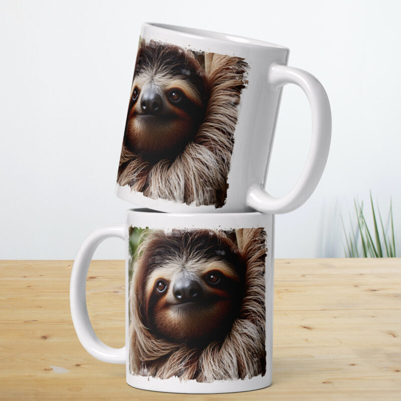 Sloth Mug, Happy Going Nowhere - Image 2