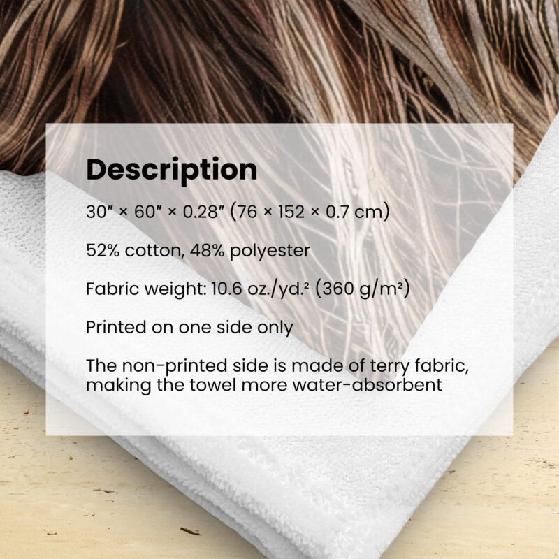 Sloth Beach/Bath Towel, Happy Going Nowhere - Image 4