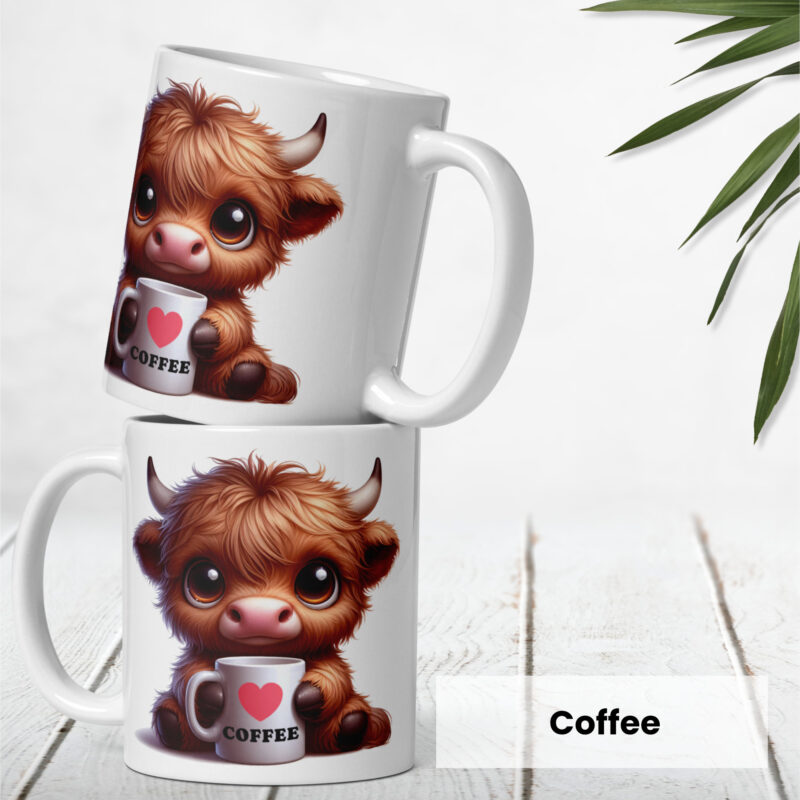 Personalised Cute Highland Cow Mug - Image 4