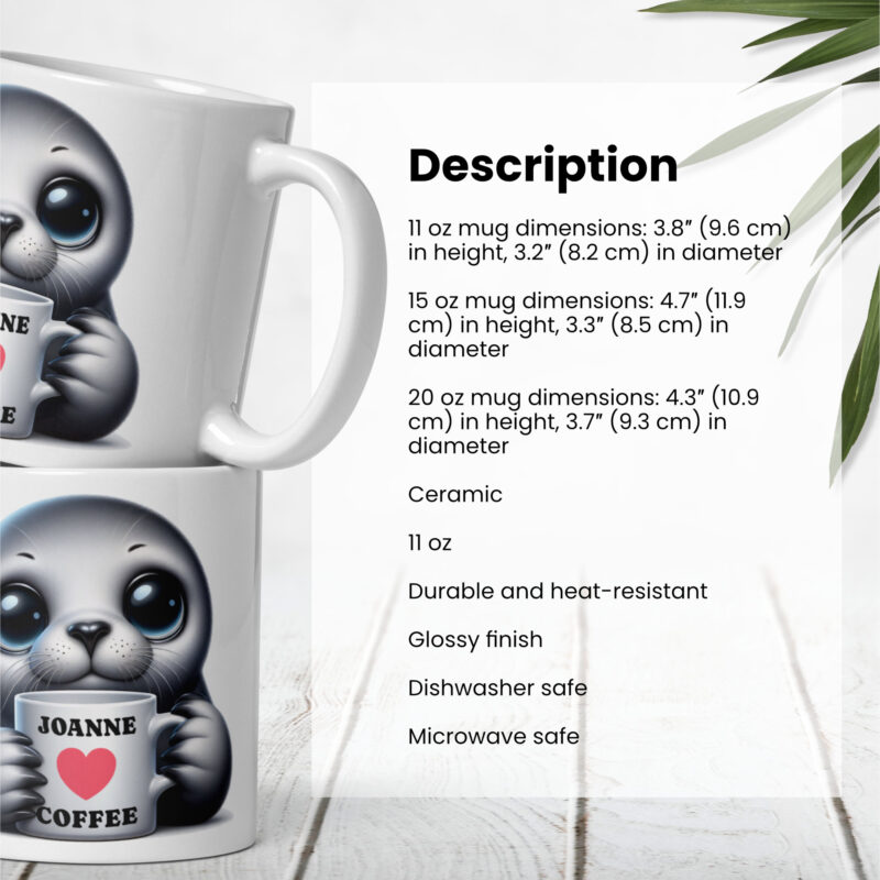 Personalised Cute Seal Mug - Image 7