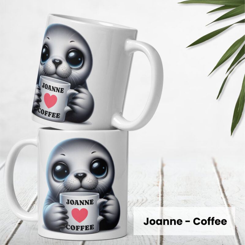 Personalised Cute Seal Mug - Image 2