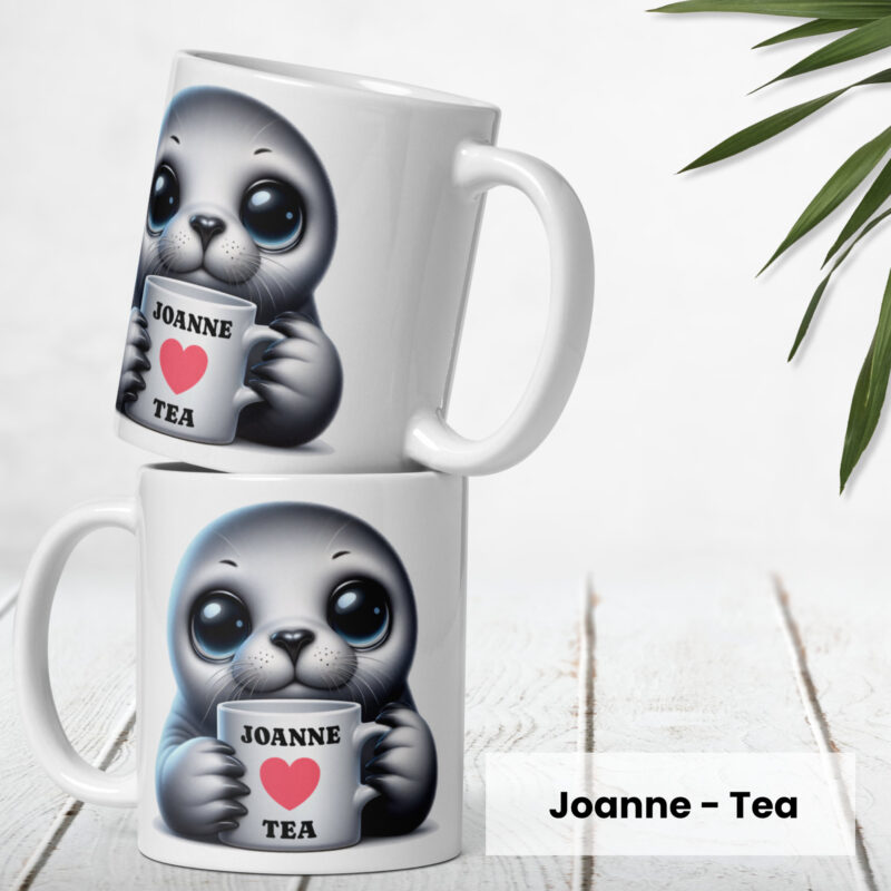 Personalised Cute Seal Mug - Image 3