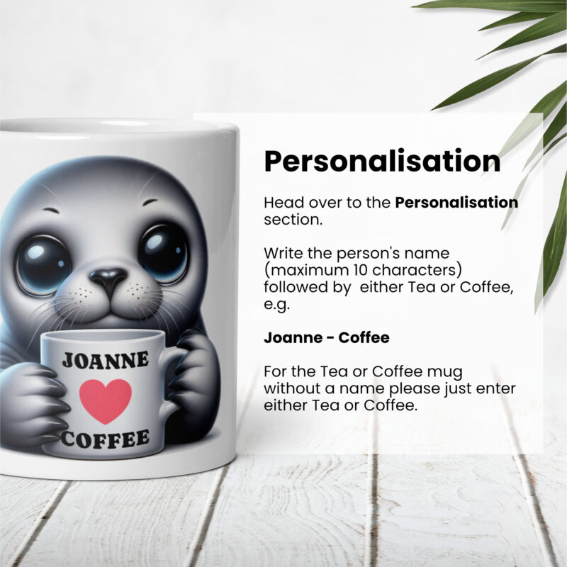 Personalised Cute Seal Mug - Image 6