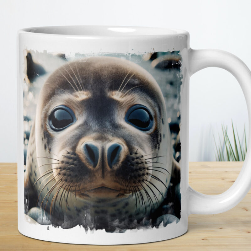 Seal Mug, Curious Pup