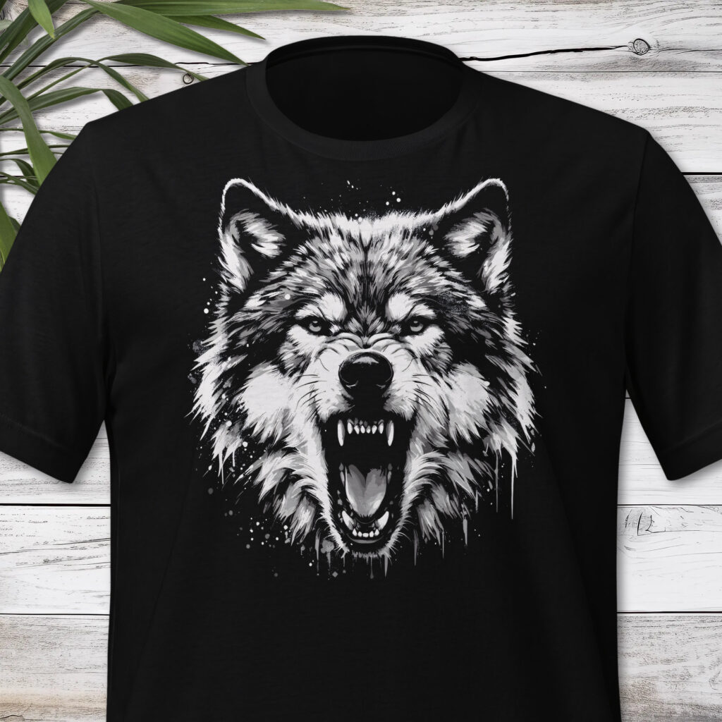 Wolf t shirt discount